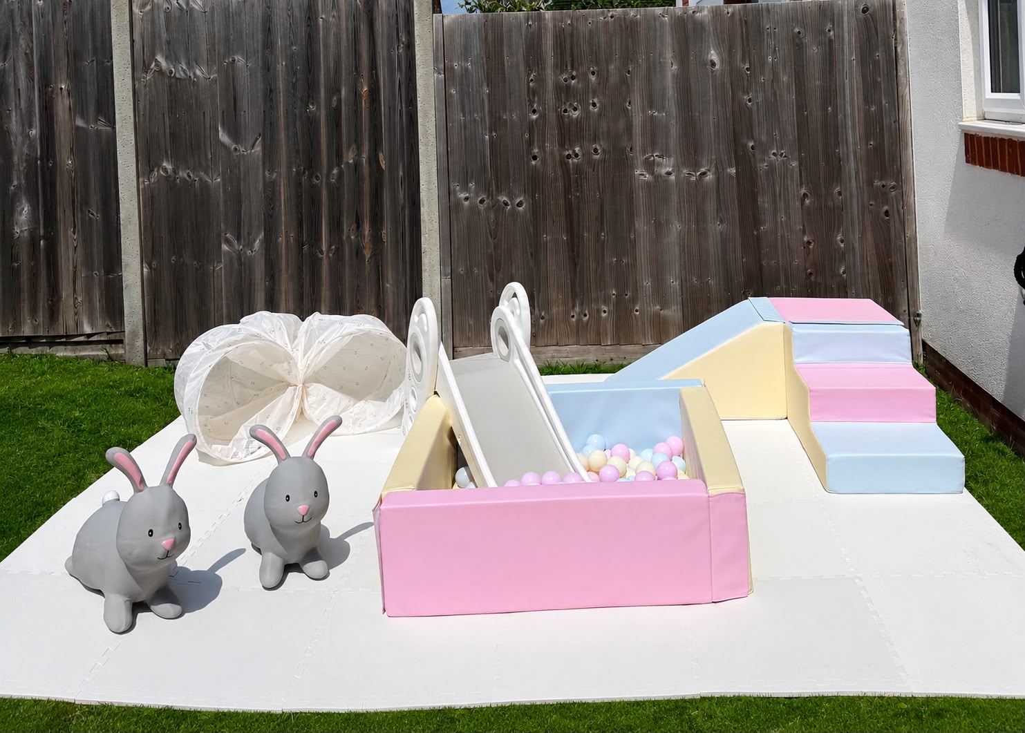 The Little Cloud Package soft play set with ball pit and slide
